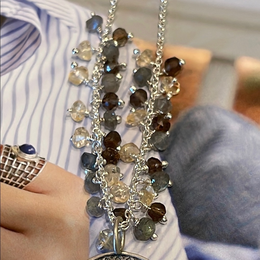 Silver Dragonfly Pendant Necklace - Picture 3 of 6